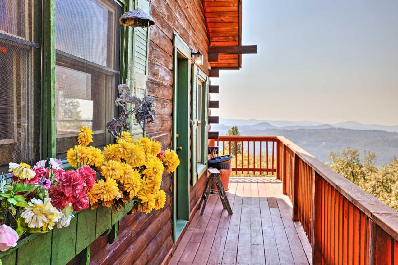 Stunning Log Cabin With Great Views, Firepit, Deck Near Twain Hart Sonora Exterior foto